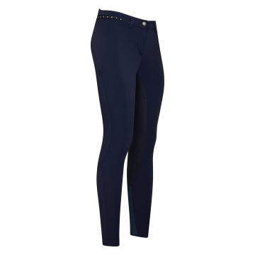 Rijbroek ES-Equitation Queen Diamond FullGrip -  Evening blue